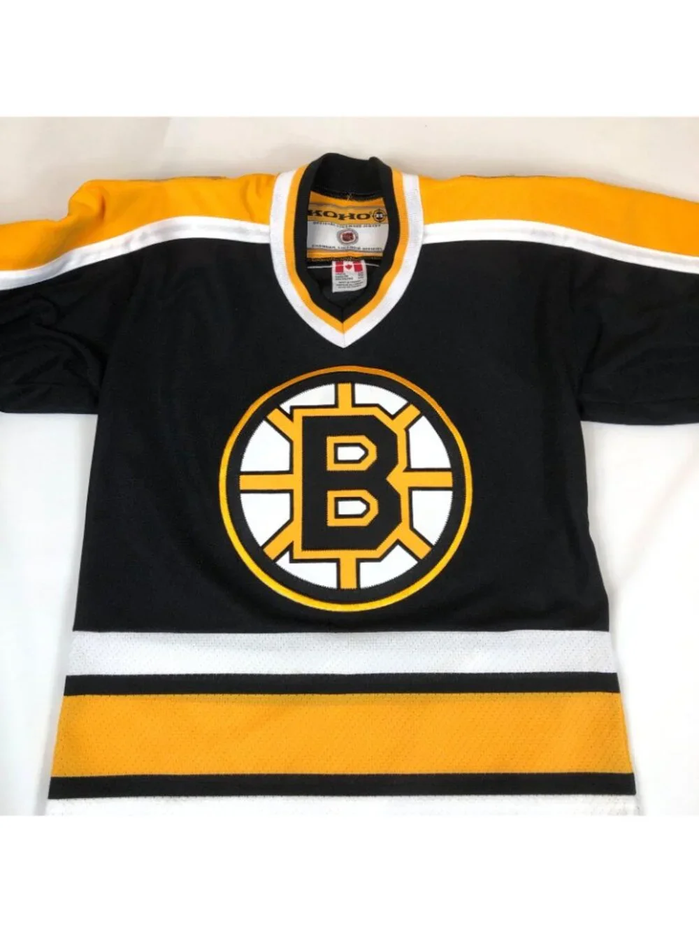 Vintage Boston Bruins Youth KOHO Hockey Jersey Kids Size S/M Made in Canada